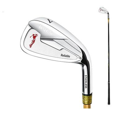 #7 Golf Club Iron with Carbon Shaft/Stainless Steel Rod for Men and Women Golfers - Improve Your Golf Game Today! (Gold,with Carbon Shaft)