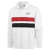47 Men's White Atlanta Falcons Sundays Clubhouse Knox Thames Long Sleeve Rugby Polo view 2