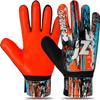 Jazzy Sports Soccer Goalie Gloves for Kids, Youth Goalkeeper Gloves Anti Slip 4mm Latex Palm with Strong Grip Double Wrist Protection (Orange, Size 5 Suitable for 9-12 Years) view 1