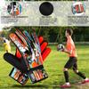 Jazzy Sports Soccer Goalie Gloves for Kids, Youth Goalkeeper Gloves Anti Slip 4mm Latex Palm with Strong Grip Double Wrist Protection (Orange, Size 5 Suitable for 9-12 Years) view 3