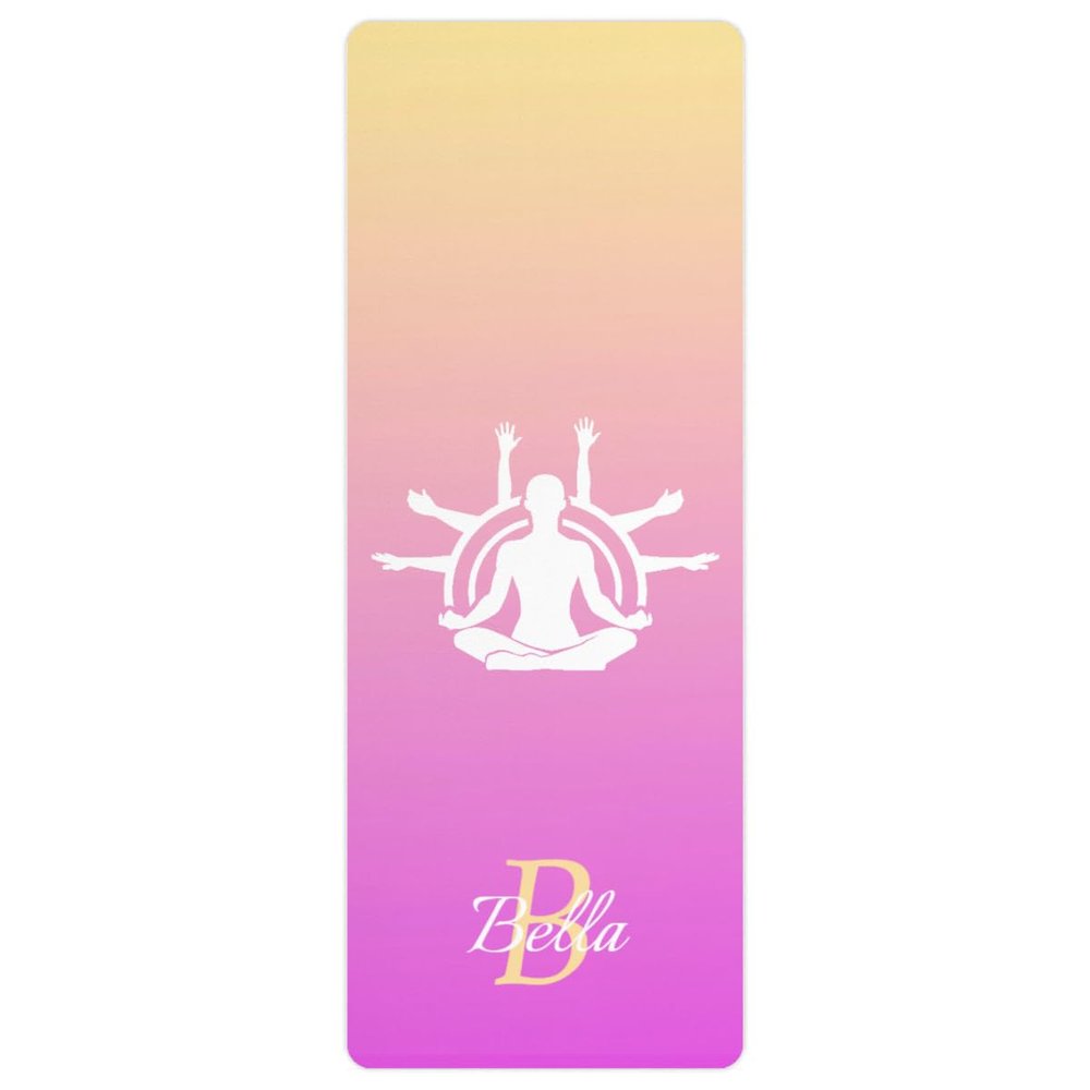 Custom Name Yoga Mat,Personalized Travel Yoga Exercise Mat,Non Slip,Perfect for Kids & Adults,Gradient Color A Series Style 2