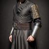 PEKVU Medieval Viking Wide Belt Faux Leather Armor Knight Corset Belt for LARP Christmas Gifts Costume (Black-A) view 4