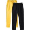 2 Pack Men's Yoga Sweatpants Athletic Lounge Fleece Trousers Casual Jersey Straight Baggy Pants with Pockets view 2