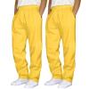 2 Pack Men's Yoga Sweatpants Athletic Lounge Fleece Trousers Casual Jersey Straight Baggy Pants with Pockets view 1