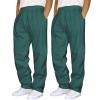 2 Pack Men's Yoga Sweatpants Athletic Lounge Fleece Trousers Casual Jersey Straight Baggy Pants with Pockets view 1