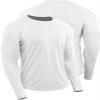 CADMUS Men's Hiking Workout Shirts, UPF 50+, Thumb Holes, Rash Guard,Fishing,Running, Athletic Long Sleeve,1 Pack,White,Large view 3