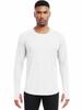 CADMUS Men's Hiking Workout Shirts, UPF 50+, Thumb Holes, Rash Guard,Fishing,Running, Athletic Long Sleeve,1 Pack,White,Small view 4