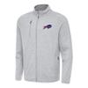 Antigua Men's Heather Gray Buffalo Bills Hold-Up Tri-Blend Full-Zip Jacket view 1