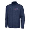 Antigua Men's Heather Navy Buffalo Bills Hold-Up Tri-Blend Full-Zip Jacket view 1