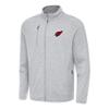 Antigua Men's Heather Gray Arizona Cardinals Hold-Up Tri-Blend Full-Zip Jacket view 1