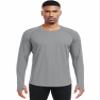 CADMUS Men's Hiking Workout Shirts, UPF 50+, Thumb Holes, Rash Guard,Fishing,Running, Athletic Long Sleeve,1 Pack,Grey,Medium view 4