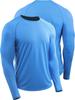 CADMUS Men's Hiking Workout Shirts, UPF 50+, Thumb Holes, Rash Guard,Fishing,Running, Athletic Long Sleeve,1 Pack,Light Blue,X-Large view 3