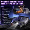 Night Vision Goggles, 4K Night Vision Binoculars for Adults High Powered, 3.0 HD Night Vision Camera Infrared Goggles Scope and Day for Camping & Outdoor with 32GB TF Card, 10X Digital Zoom & 9 IR view 2