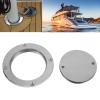 Yoidesu 4in Boat Round Deck Plate Non Slip Inspection Hatch, 316 Stainless Steel Marine Access Port Hatch Cover with Key, Detachable Water Tight Lid Cover for Marine Boat Yacht view 4