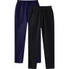2 Pack Men's Yoga Sweatpants Athletic Lounge Fleece Trousers Casual Jersey Straight Baggy Pants with Pockets view 2