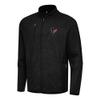 Antigua Men's Heather Black Houston Texans Hold-Up Tri-Blend Full-Zip Jacket view 1