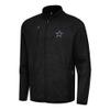 Antigua Men's Heather Black Dallas Cowboys Hold-Up Tri-Blend Full-Zip Jacket