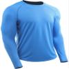 CADMUS Men's Hiking Workout Shirts, UPF 50+, Thumb Holes, Rash Guard,Fishing,Running, Athletic Long Sleeve,1 Pack,Light Blue,Medium view 1