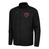 Antigua Men's Heather Black Chicago Bears Bear Logo Hold-Up Tri-Blend Full-Zip Jacket view 1
