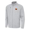 Antigua Men's Heather Gray Washington Commanders Hold-Up Tri-Blend Full-Zip Jacket view 1