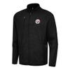 Antigua Men's Heather Black Pittsburgh Steelers Hold-Up Tri-Blend Full-Zip Jacket view 1
