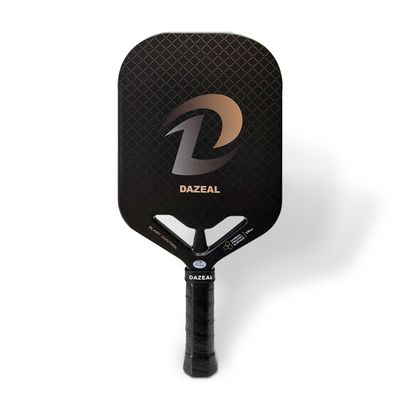 DAZEAL Pickleball Paddle USAPA Approved  Raw Carbon Fiber & 16MM Polypropylene Core  High Grit Surface for Control & Power  Lightweight Pickleball Racket Set for Men, Women, Kids, Adults