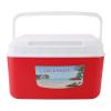 8L Insulated Portable Cooler, Leak Proof Ice Chest Lunch Box, Insulated Cooler Lunch Box, Hard Cooler with Heavy Duty Handle for Camping, Tailgating, Beach, Picnic, Groceries (Red) view 1