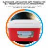 8L Insulated Portable Cooler, Leak Proof Ice Chest Lunch Box, Insulated Cooler Lunch Box, Hard Cooler with Heavy Duty Handle for Camping, Tailgating, Beach, Picnic, Groceries (Red) view 4