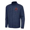 Antigua Men's Heather Navy Chicago Bears Bear Logo Hold-Up Tri-Blend Full-Zip Jacket view 1