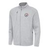 Antigua Men's Heather Gray Pittsburgh Steelers Hold-Up Tri-Blend Full-Zip Jacket view 1