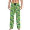 Meocouoe Bass Fish Pajama Pants for Men's Soft Comfy Sleep Lounge Sleepwear Pj Bottoms with Pockets, L view 1