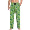 Meocouoe Bass Fish Pajama Pants for Men's Soft Comfy Sleep Lounge Sleepwear Pj Bottoms with Pockets, L view 3