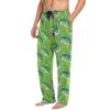 Meocouoe Bass Fish Pajama Pants for Men's Soft Comfy Sleep Lounge Sleepwear Pj Bottoms with Pockets, L view 4
