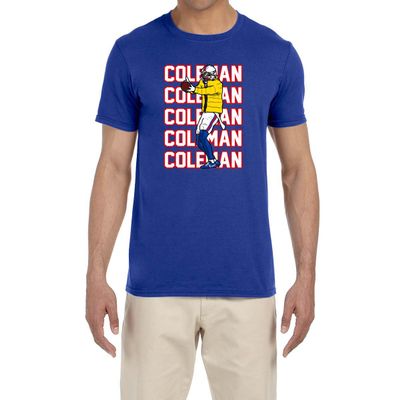 Blue Buffalo Keon Coleman Jacket Text Pic T-Shirt Youth Small