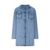 Denim Trench Coat Women Classic Long Jean Jacket Plus Size Long Sleeve Button Down Open Front Cardigan Denim Jacket view 4
