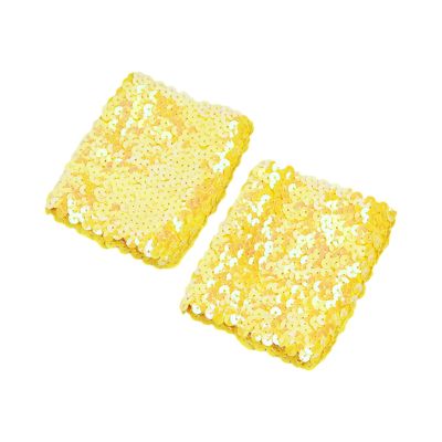 Stylish Stretchy Elastic Arm Sleeves Blingbling Sequins For Party Costume Women's Cuffs Arm Sleeve With Sequins
