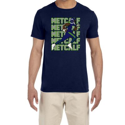Tenacious Tops Navy Seattle Dk Metcalf Text Pic T-Shirt Youth Small