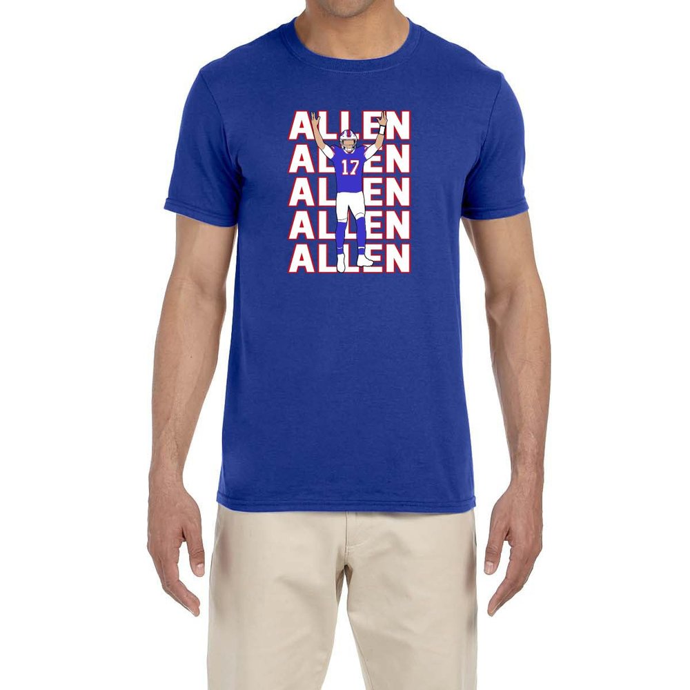 Blue Buffalo Josh Allen Text Pic T-Shirt Youth Small
