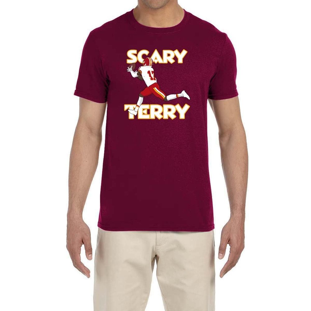 Tenacious Tops Maroon Washington Terry McLaurin Catching Logo T-Shirt Youth Medium