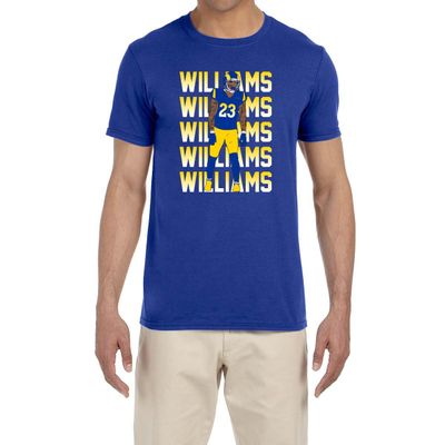 Blue Los Angeles Kyren Williams Text Pic T-Shirt Youth Large