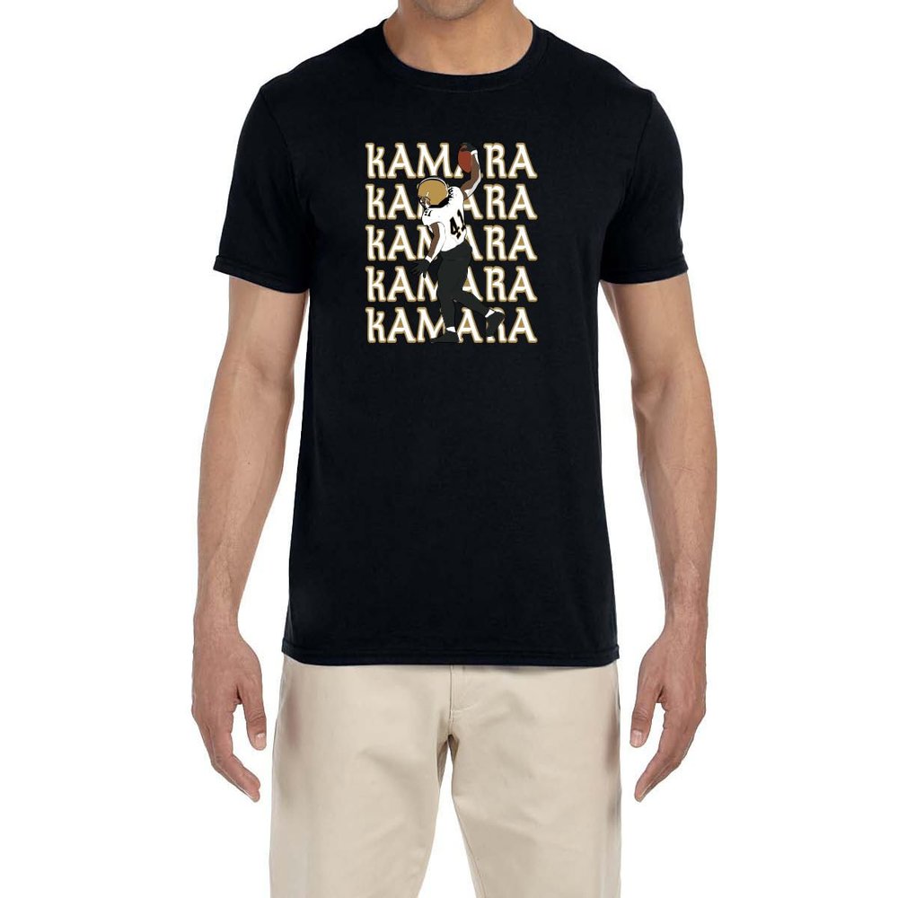 Black New Orleans Alvin Kamara Text Pic T-Shirt Youth Large
