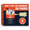 Ignik 8-Hour Compostable Toe Warmers with Resealable AirBarrier Pouch, 50 Pairs view 1