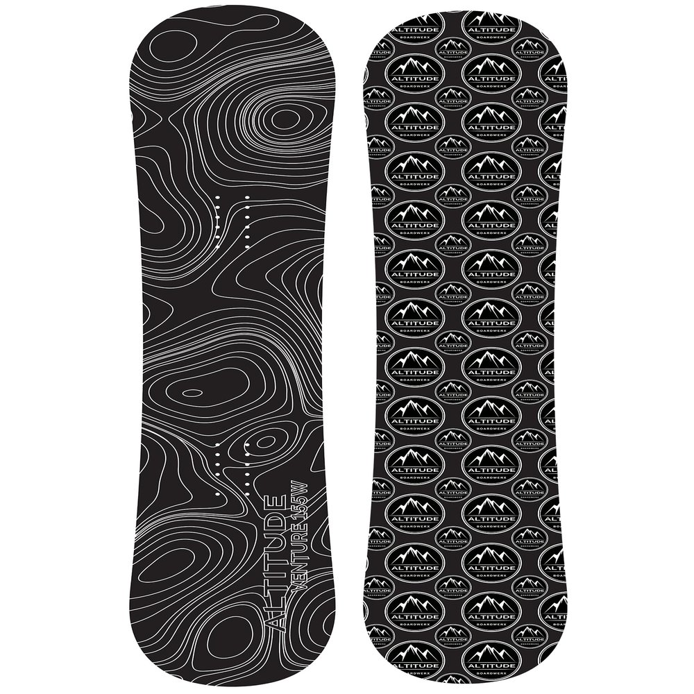 Altitude Men's Venture (Rocker) Snowboard - Black (155CM)