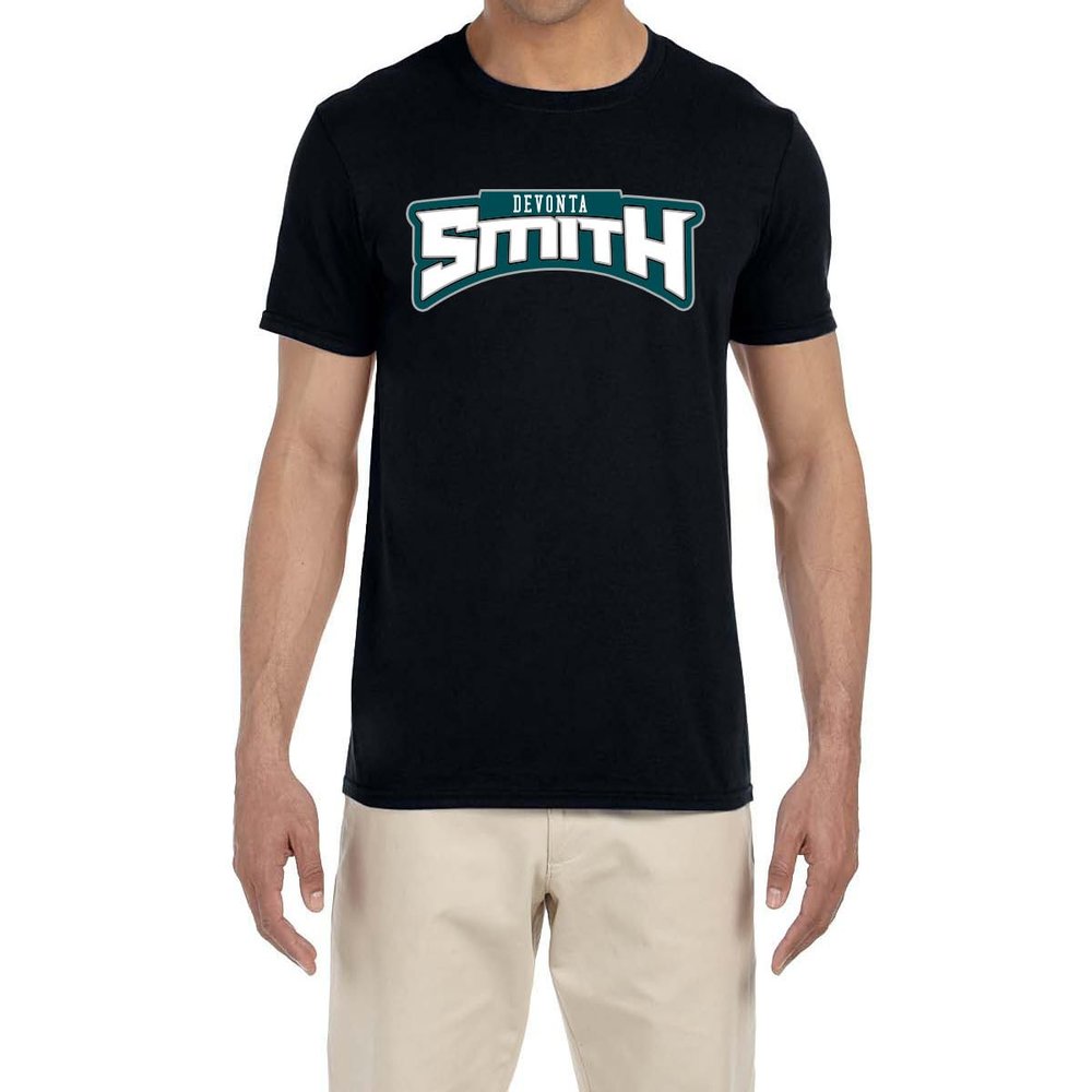 Black Philadelphia Devonta Smith Logo T-Shirt Youth Medium