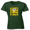Green Green Bay Jordan Love Text Pic Womens T-Shirt Adult XL view 1