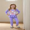 Toddler Girl Outfits Long Sleeve Valentines Heart Print T-Shirt Dress and Leggings Toddler Girl Fall Winter Clothes view 2