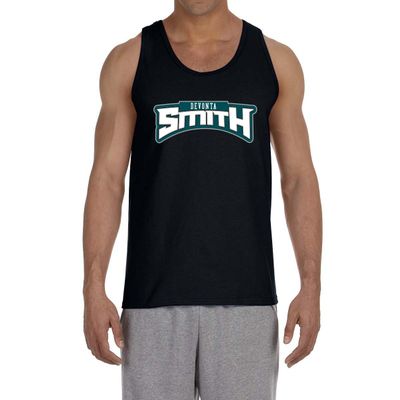 Black Philadelphia Devonta Smith Logo Tank Top Adult Medium