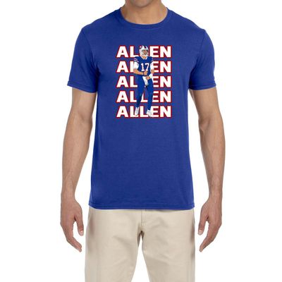 Blue Buffalo Josh Allen Screaming Text Pic T-Shirt Youth Small