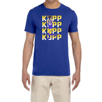 Blue Los Angeles Cooper Kupp Text Pic T-Shirt Youth Small