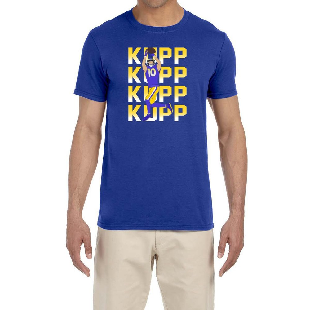 Blue Los Angeles Cooper Kupp Text Pic T-Shirt Youth Small